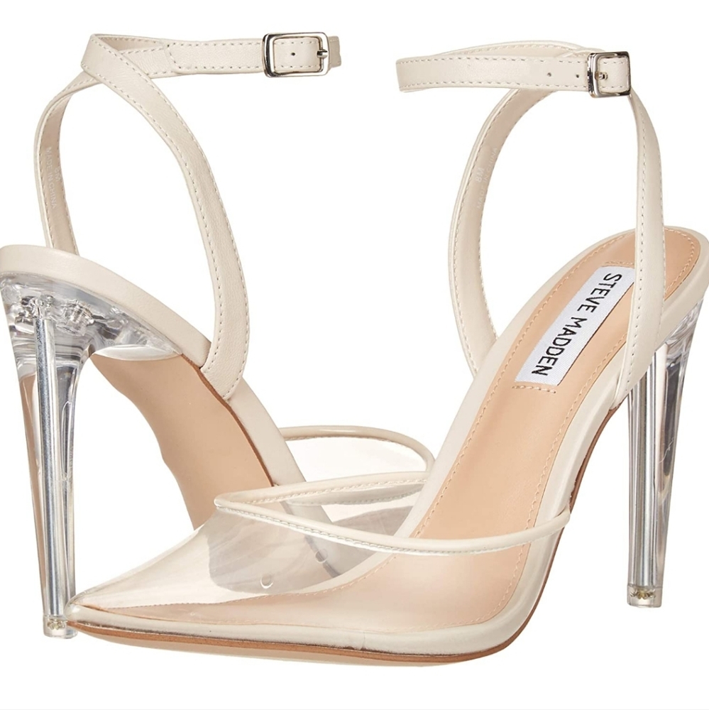 Steve Madden Alessi clear heels. Used 1x